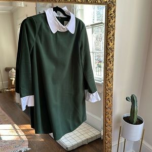 Tuckernuck: English Ivy Dakotah Green Long Sleeve Mini Dress